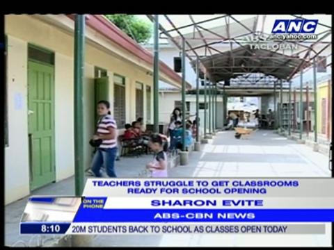 Yolanda survivors vacate classrooms as classes begin