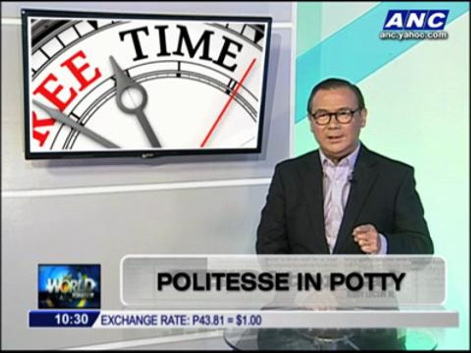 Teditorial: Politesse in potty