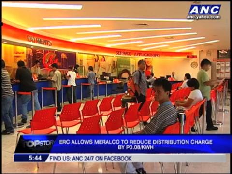 ERC allows Meralco to reduce distribution charge