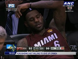 LeBron faces media after game 1 loss