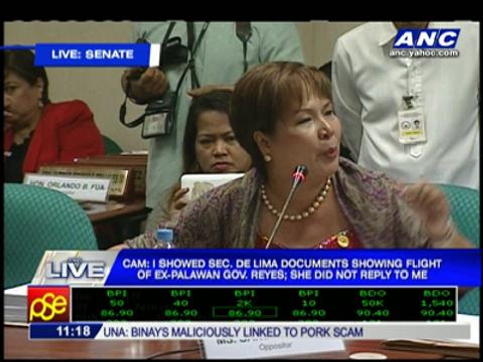 Sandra Cam: De Lima lying through her teeth