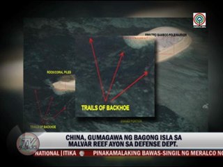 China building island on Malvar Reef?