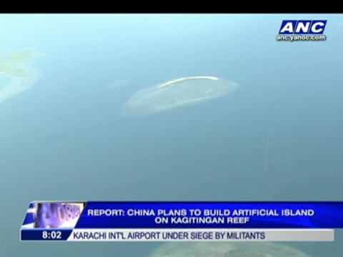 China plans to build artificial island: report