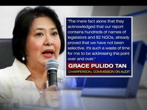 COA denies singling out Jinggoy, JPE, Bong