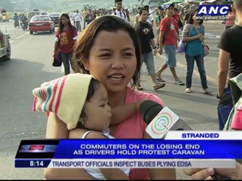 Drivers' protest caravan angers commuters