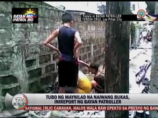 Maynilad pipe left open in Las Pinas