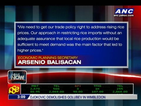 PH may ease rice import curbs to address rising prices