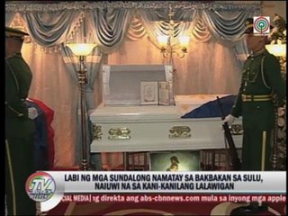 Video herunterladen: Soldiers killed in Sulu clash honored