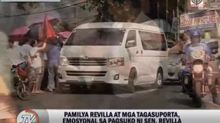 Revilla family, supporters emotional ahead of surrender