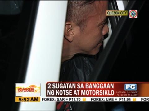 WATCH: Car rams motorcycle in hit-and-run