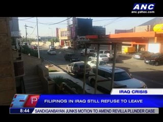 Many Filipinos refuse to leave Iraq