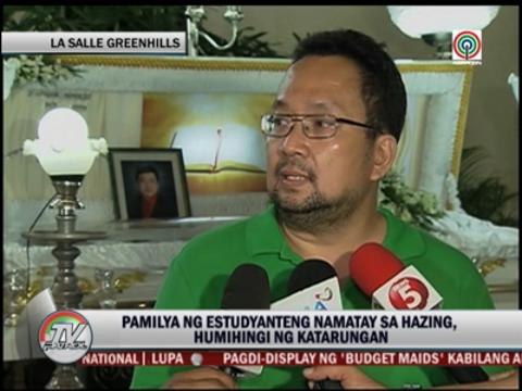 Family of hazing victim cries justice