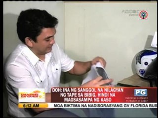 DOH: Mother of 'taped-mouth' baby drops charges, settles