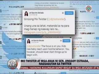 Mo Twister, Estradas embroiled in Twitter war