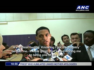 Lakers introduce Fil-Am rookie Clarkson