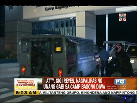 Gigi Reyes jailed, shares cell with pregnant inmate