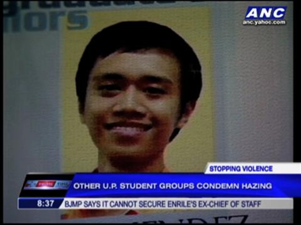 UP student groups condemn hazing