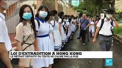 Hong Kong : Le retrait définitif du texte sur l'extradition ne calme pas la rue