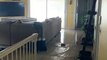 L'eau est montée jusqu'au premier étage d'une maison aux Bahamas pendant l'ouragan Dorian