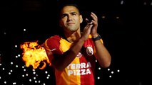 Turkish football club Galatasaray's hero's welcome for new striker Radamel Falcao