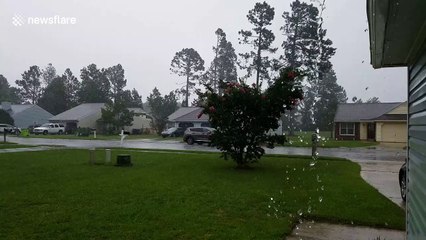 Download Video: 'Life-threatening' Hurricane Dorian hits southeast North Carolina with heavy rains as storm sweeps through region