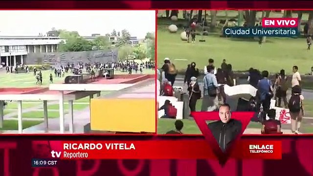 Marcha en CU termina en actos vandálicos