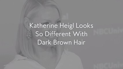 Katherine Heigl Looks So Different With Dark Brown Hair