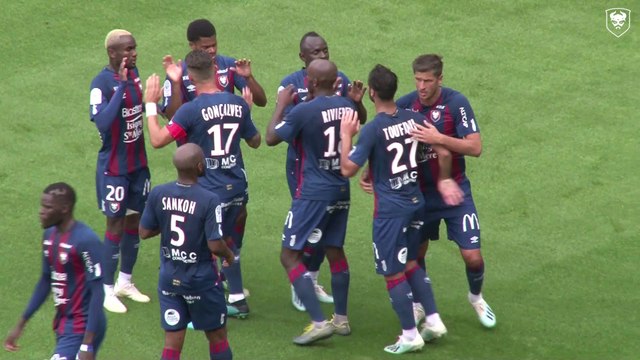 Le but victorieux de Jordan Tell lors du match amical SMCaen 1-0 FC Nantes