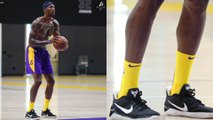 Dwight Howard Tries To Make NICE With Laker Fans, Wears Kobe's Sneakers During Practice