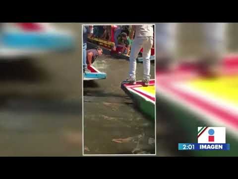 Así fue la caída del joven que murió en las Trajineras de Xochimilco | Noticias con Yuriria