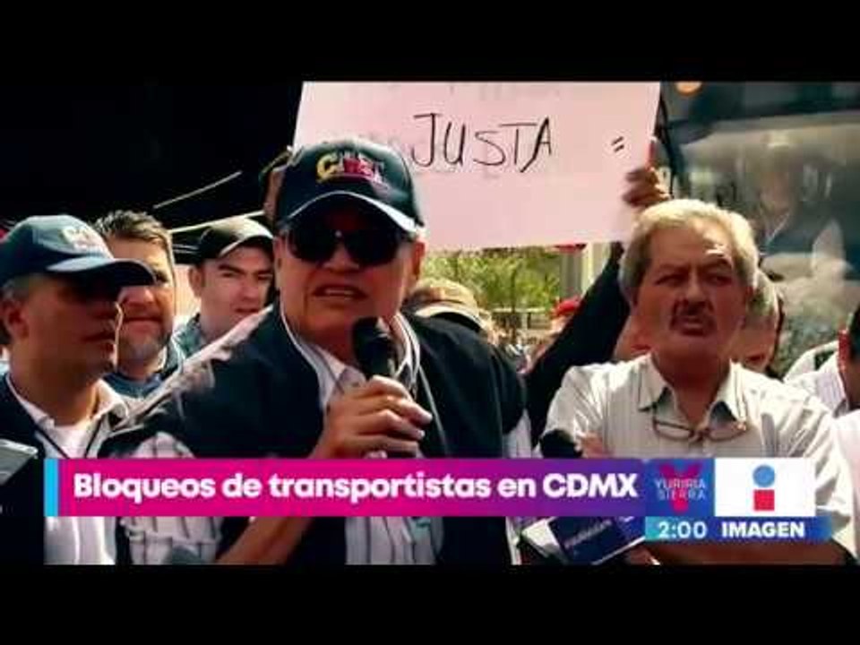 Así fueron los bloqueos y marchas de transporti...