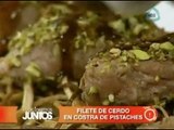 Filete de cerdo en costra de pistache. Cocinemos Juntos