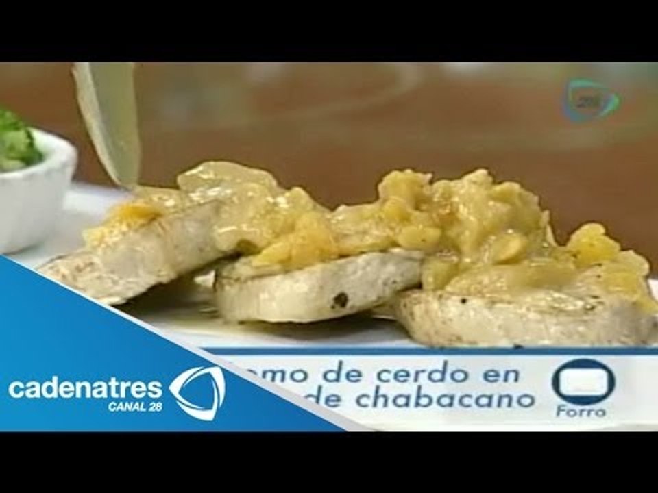 Receta de lomo de cerdo en salsa de chabacano. Receta de lomo / Comida mexicana