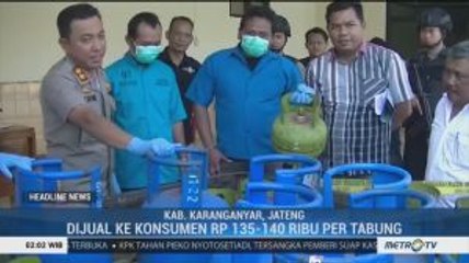 Polres Karanganyar Tangkap 2 Pelaku Pengoplos Gas Elpiji