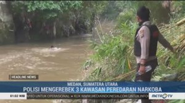 Polrestabes Medan Gerebek Sarang Narkoba, 4 Pemakai Ditangkap
