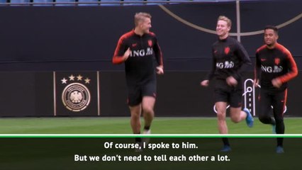 De Ligt is as calm as he normally is- Van Dijk