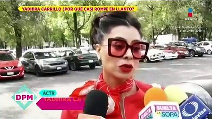 Yadhira Carrillo rompe en llanto por el encarcelamiento de su esposo