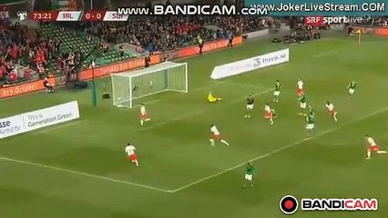 Amazing Goal Fabian Schar (0-1) Ireland vs Switzerland
