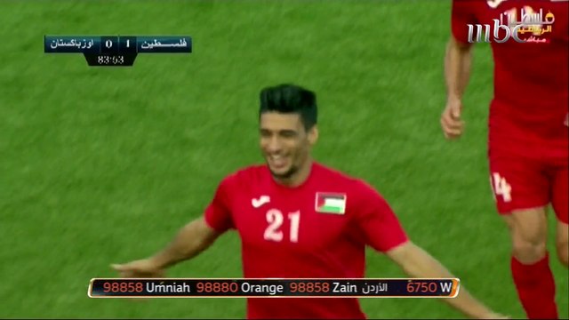 فوز منتخب فلسطين على أوزبكستان في التصفيات المزدوجة المؤهلة لأمم آسيا والمونديال