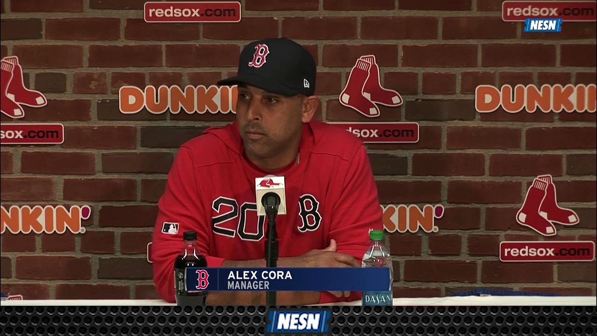 Red Sox Manager Alex Cora Reacts After Wild Final Out In Loss Vs