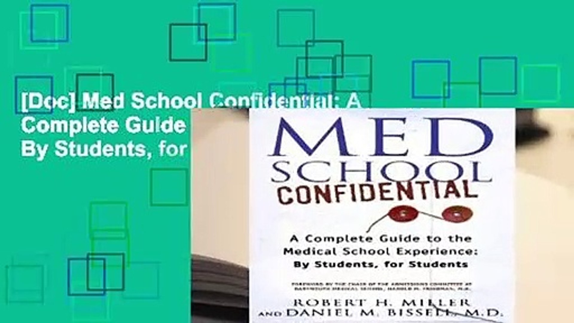 ⁣[Doc] Med School Confidential: A Complete Guide to the Medical School Experience: By Students, for