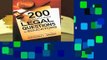 About For Books  The 200 Most Frequently Asked Legal Questions for Educators  For Free