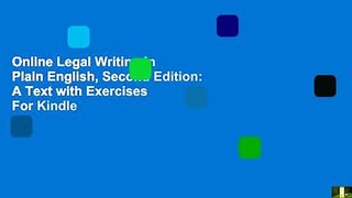 Online Legal Writing in Plain English, Second Edition: A Text with Exercises  For Kindle