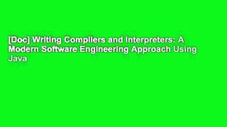 [Doc] Writing Compilers and Interpreters: A Modern Software Engineering Approach Using Java