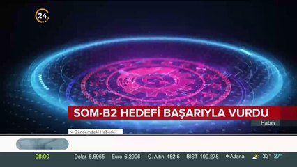 Gurur günü! SOM-B2 füzesi atış testinde hedefi başarıyla vurdu
