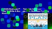 [READ] Business Plan Template And Example: How To Write A Business Plan: Business Planning Made
