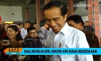 Soal Revisi UU KPK, Jokowi: KPK Sudah Bekerja Baik