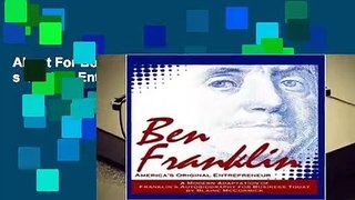 About For Books  Ben Franklin: America s Original Entrepreneur  For Kindle