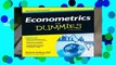 About For Books  Econometrics For Dummies Complete