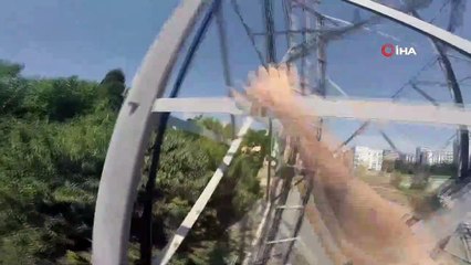 Parkur sporcusu Pavel Smirnov, “Emine Bulut” cinayetine tepki için baz istasyonuna tırmandı